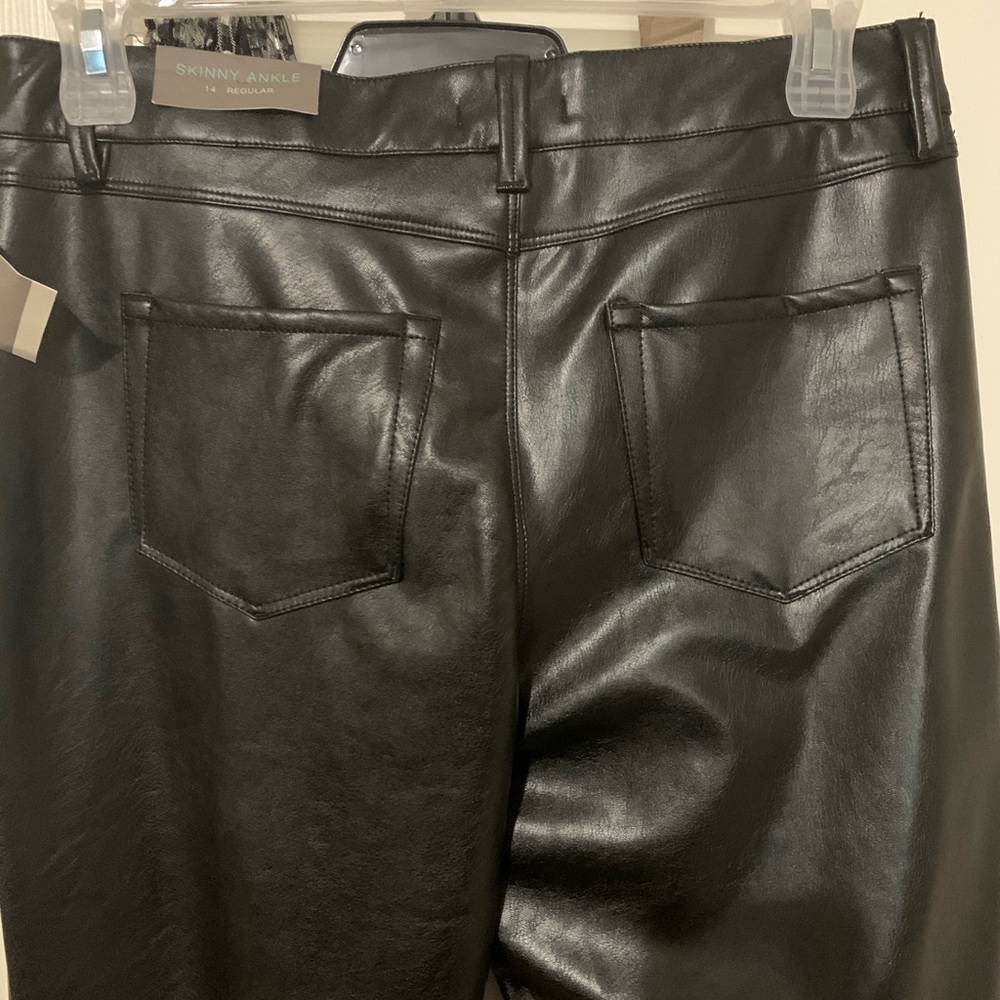 Pleather black pants from Maurice’s. With tags!